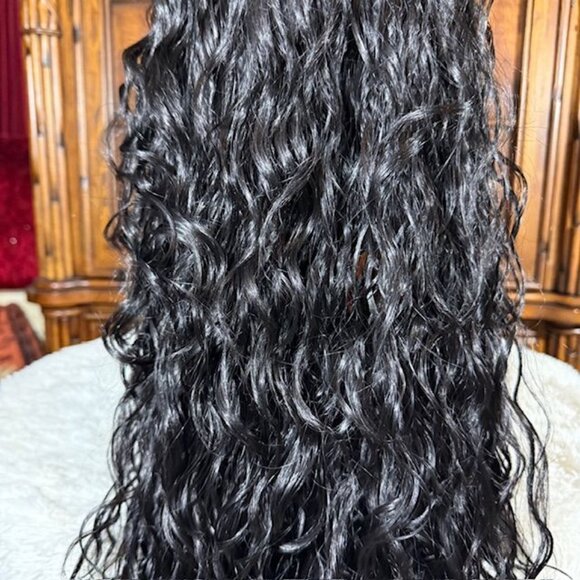 It's A Wig Broadway 30" Lace Front Wavy Color 1B Synthetic Wig - Picture 12 of 16